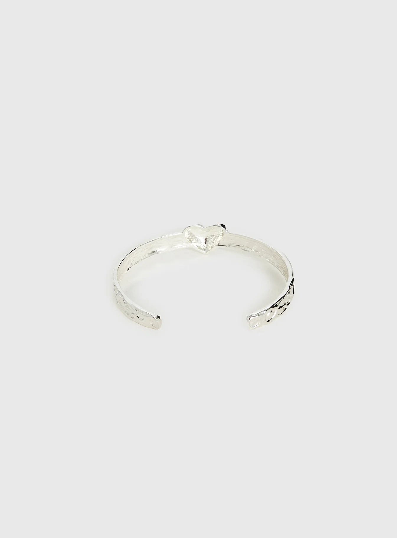 Romma Heart Cuff Silver