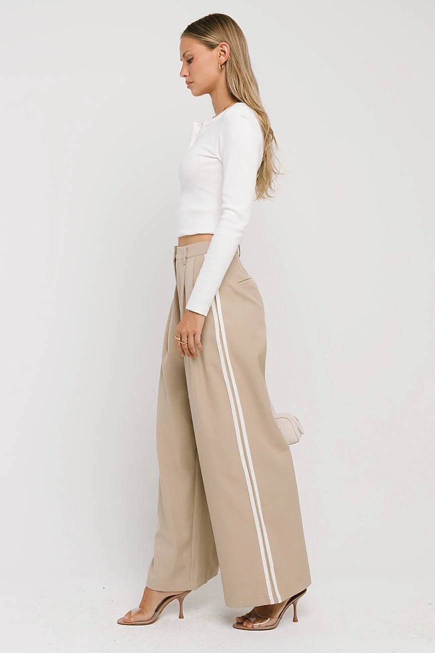 Riley Henley Top in Ivory