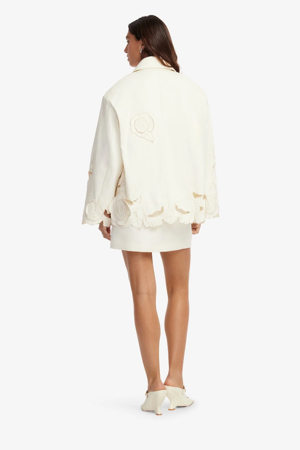 Jayna Appliqué Jacket - Snow