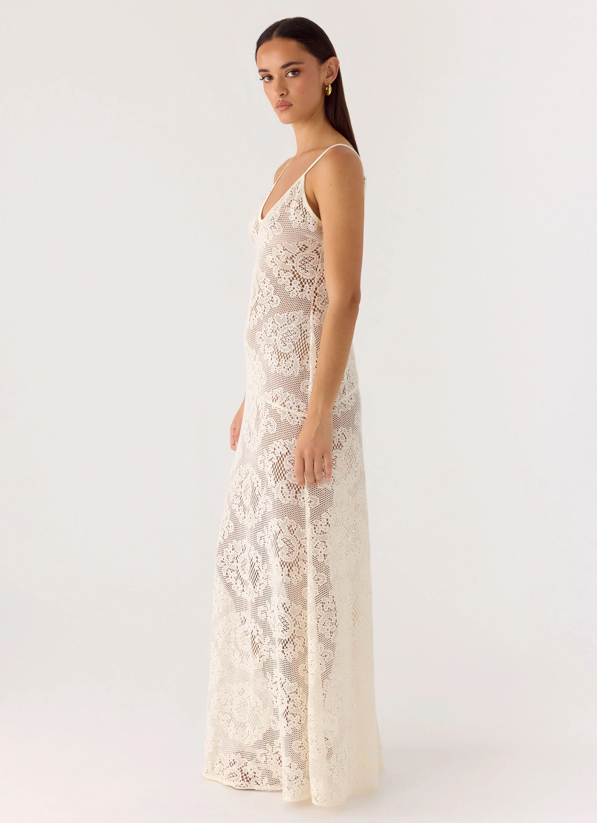 Annalee Maxi Dress - Ivory - luluinthesky