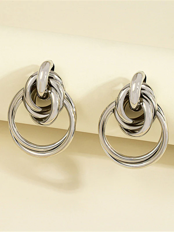 Geometric Drop Earrings