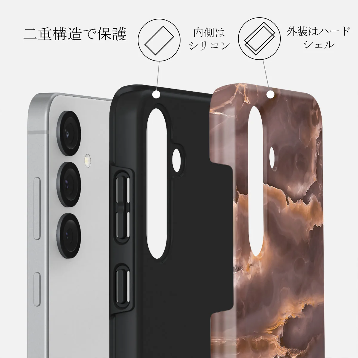 Fire Wood - Samsung Galaxy S25 ケース