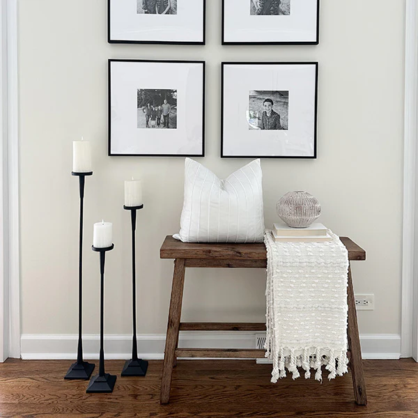 Extra Tall Cast Iron Candle Holders, Set of 3