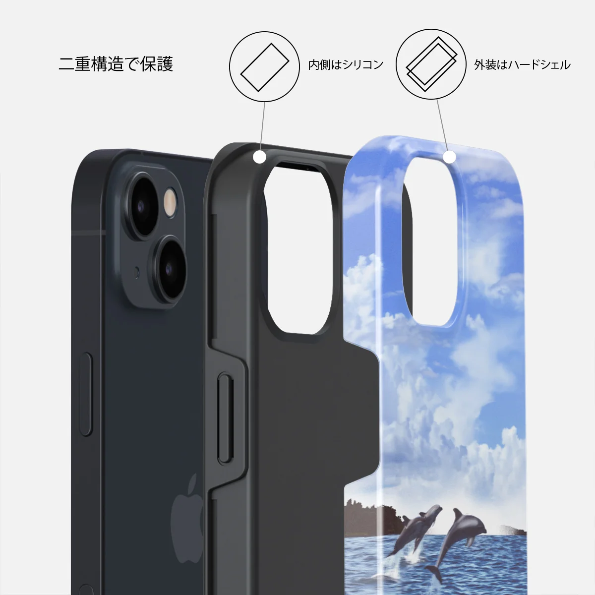Retro Splash - iPhone 13 ケース