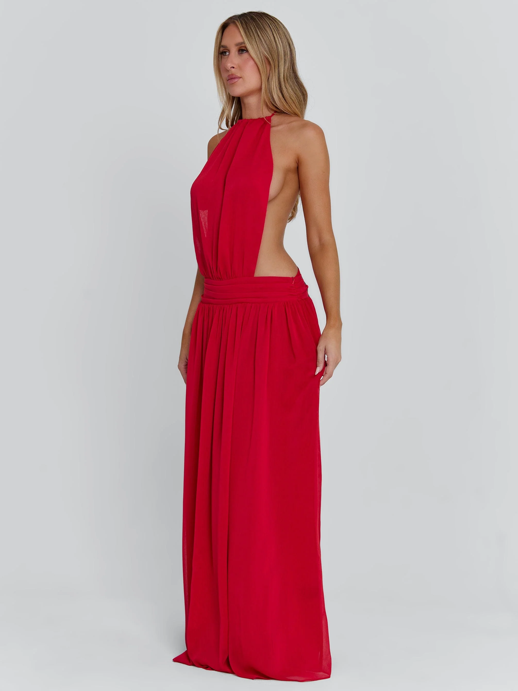 LORETTA MAXI DRESS RED