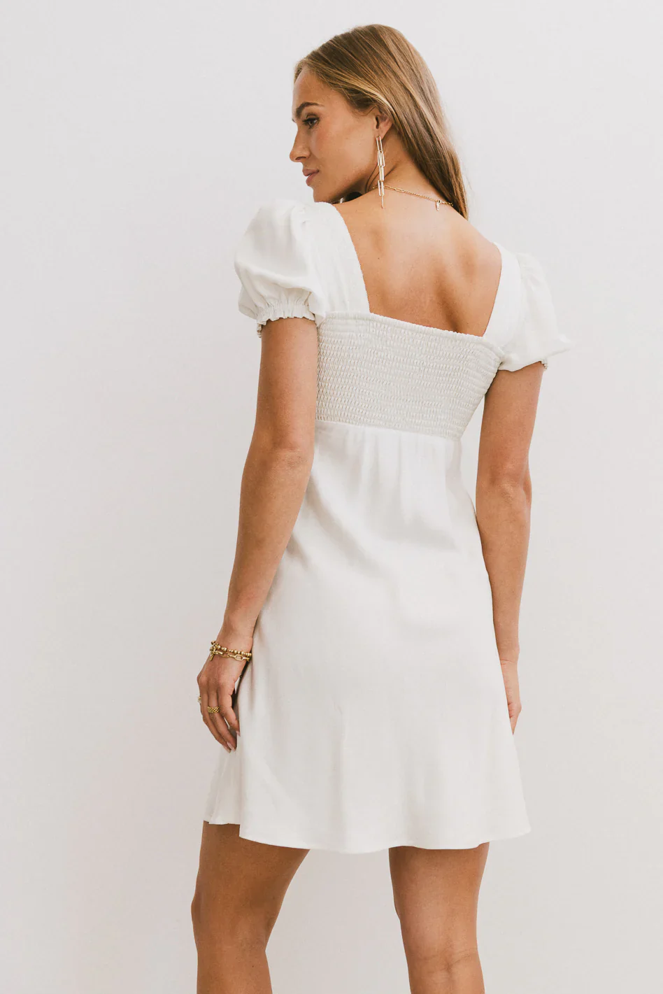 Harlee Lace Trim Mini Dress - luluinthesky