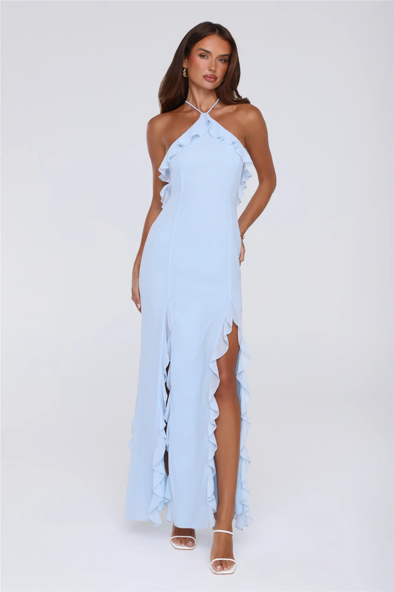 Showstopper Nights Maxi Dress Blue - luluinthesky