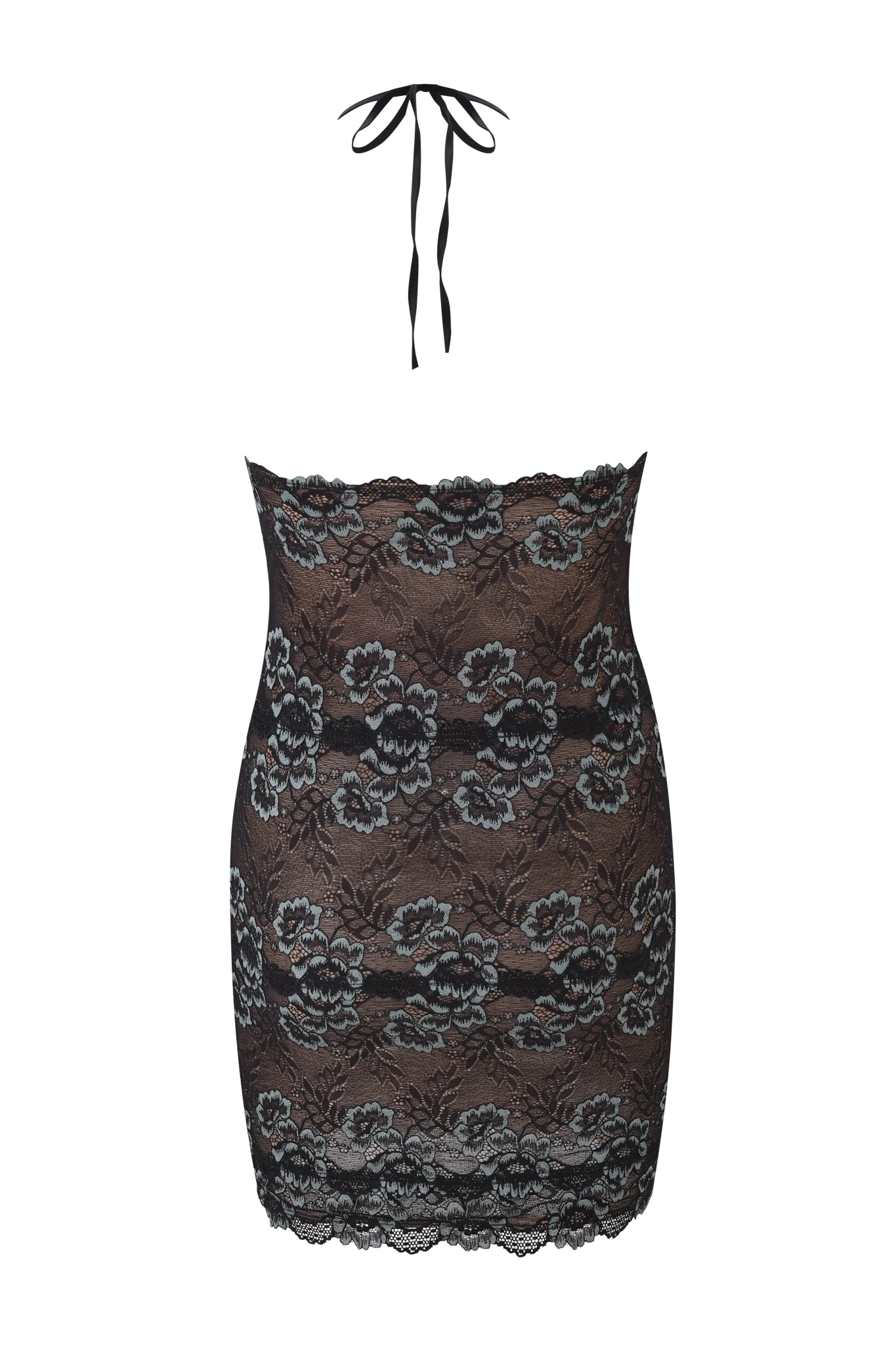 Gem Mini Dress - Black Blue