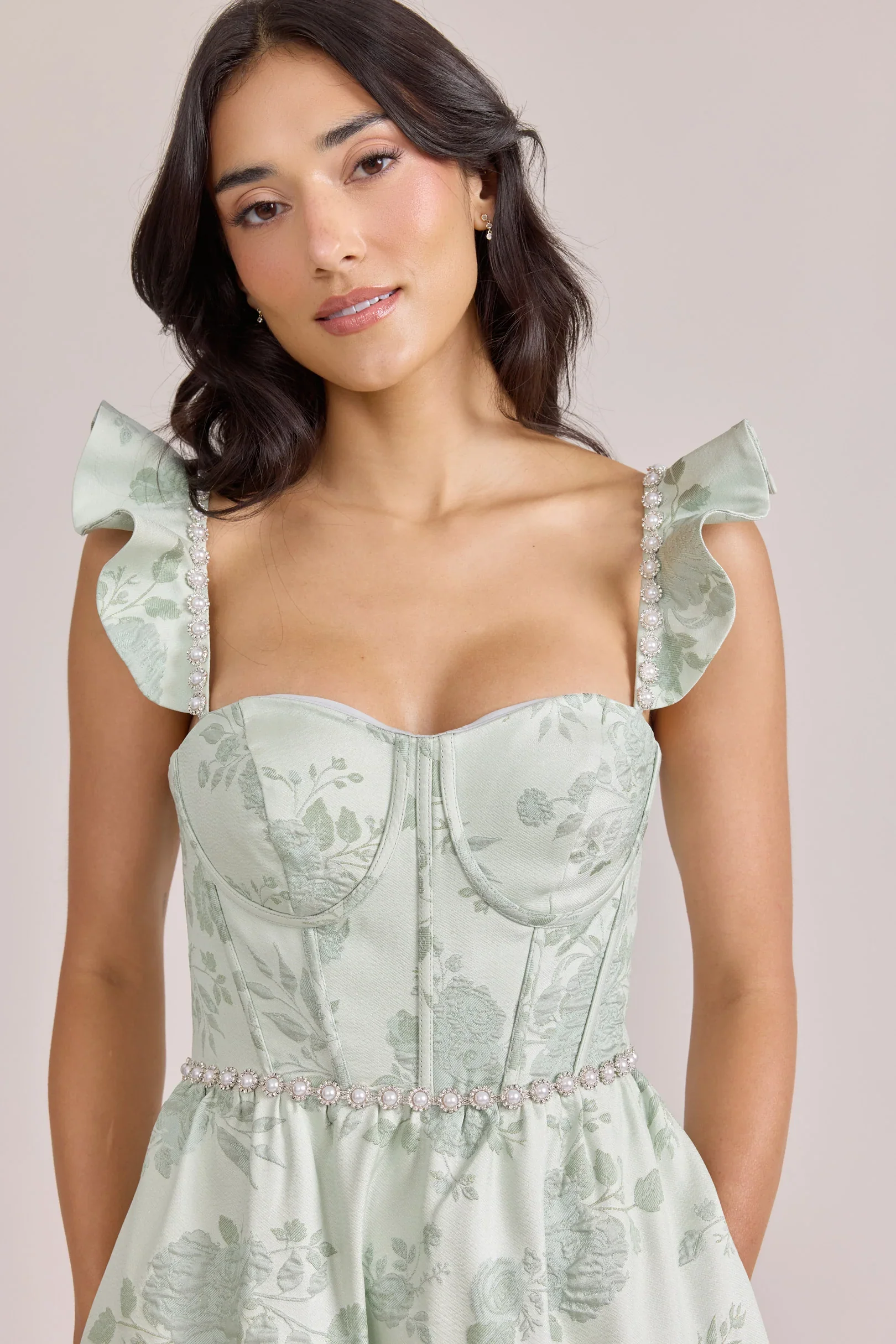 Ellapink Luxe Jacquard Dress | Made To Order