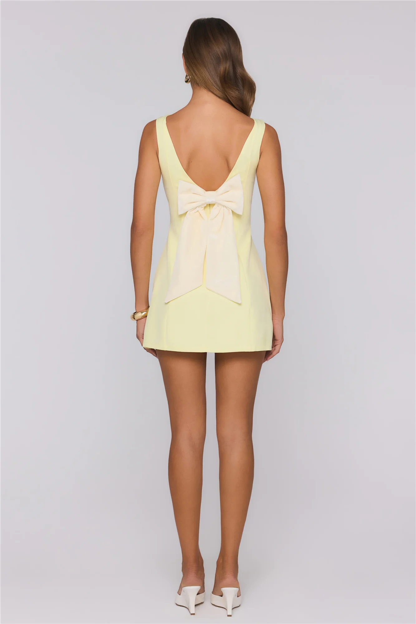 She Is The Mood Mini Dress Yellow - luluinthesky