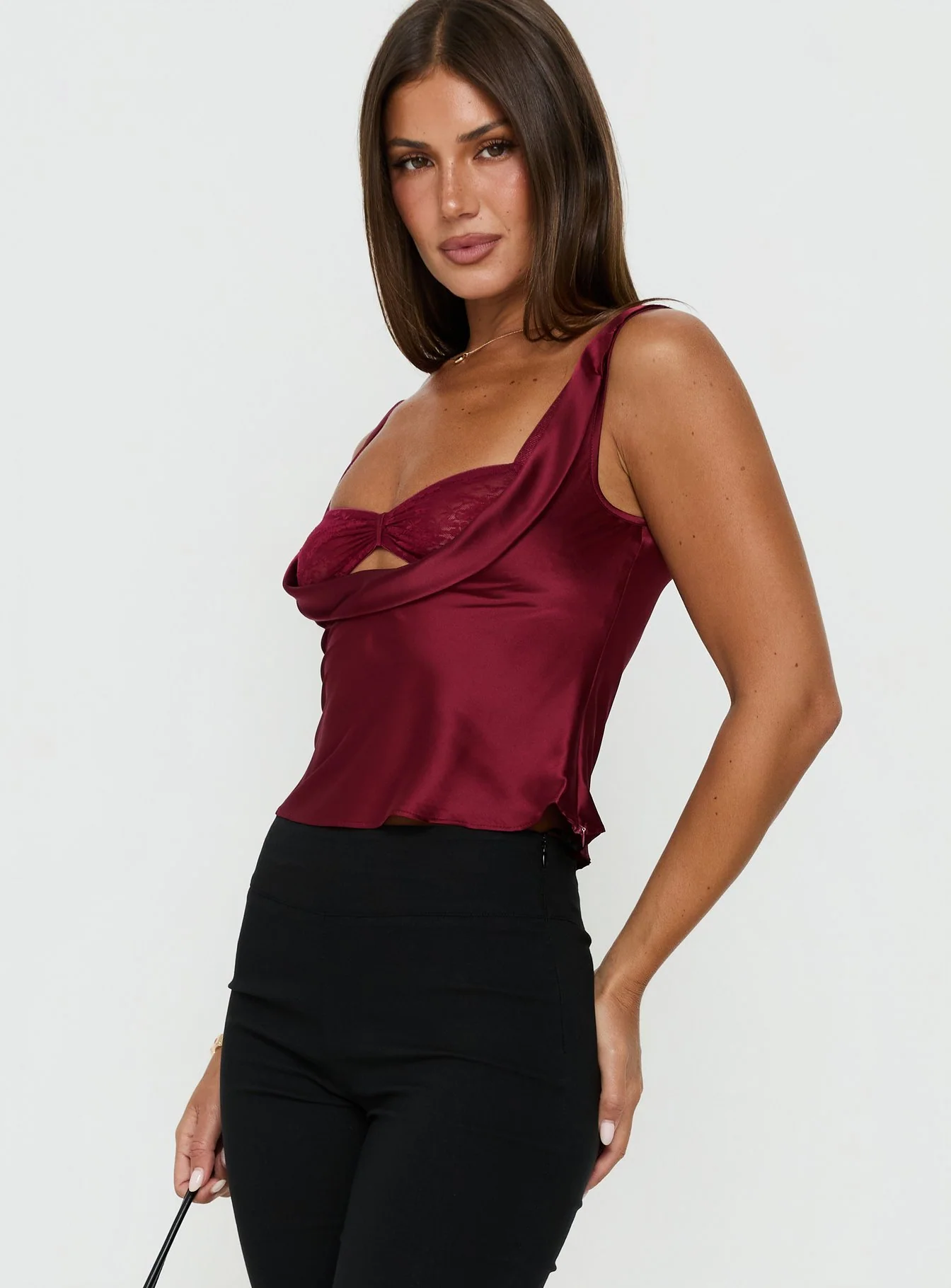 Delilah Top Burgundy