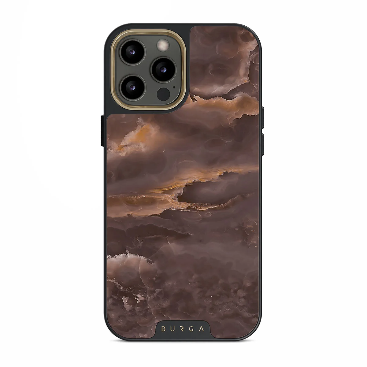Fire Wood - Brown Marble iPhone 12 Pro ケース