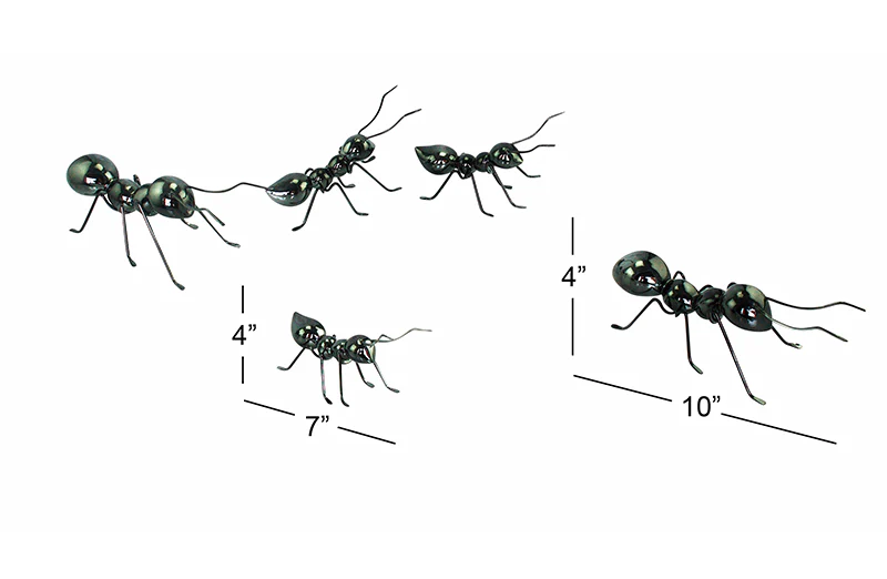 HUGE Mountable Metal Ants  Set of 5