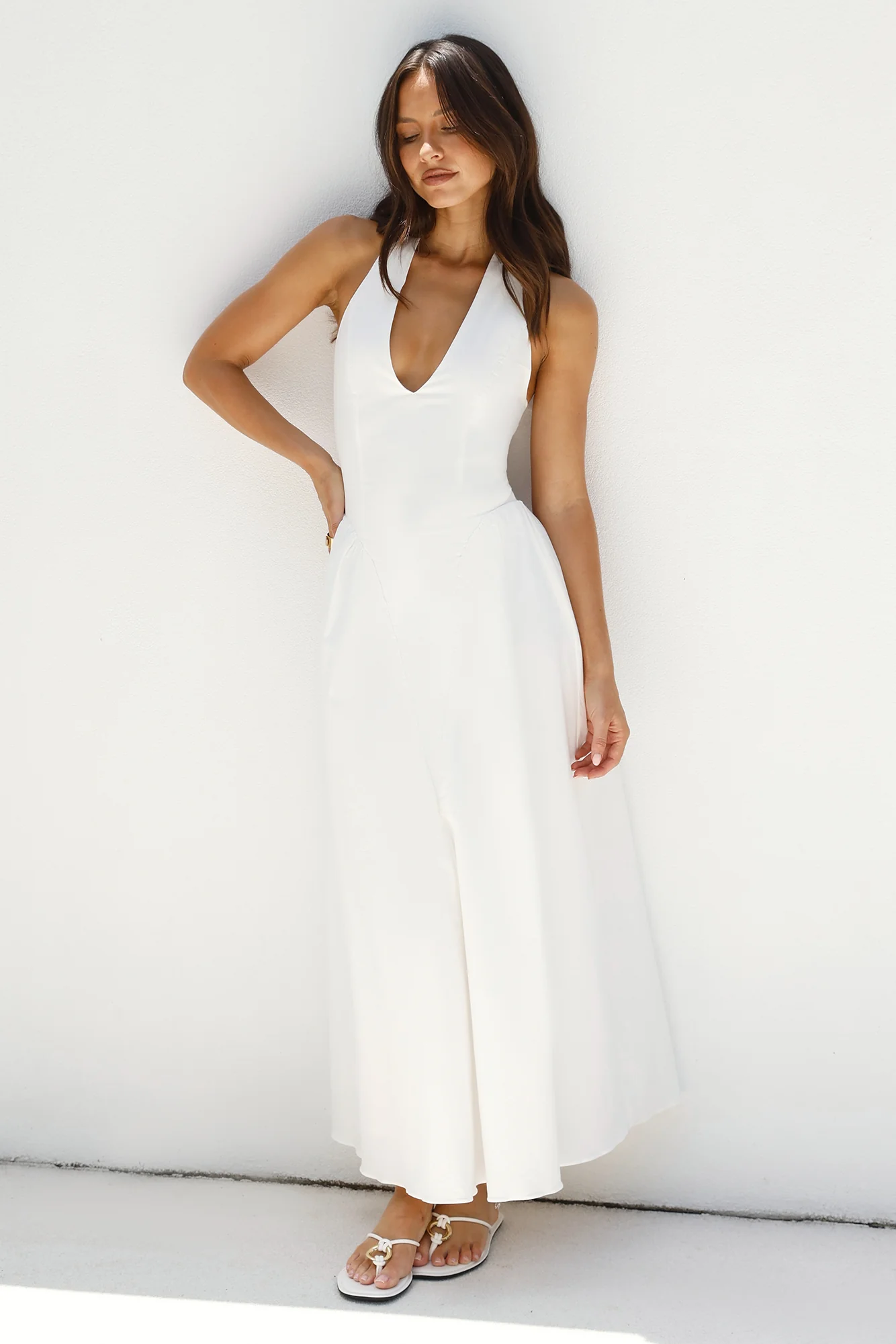 Birdie Blossom Maxi Dress White - luluinthesky