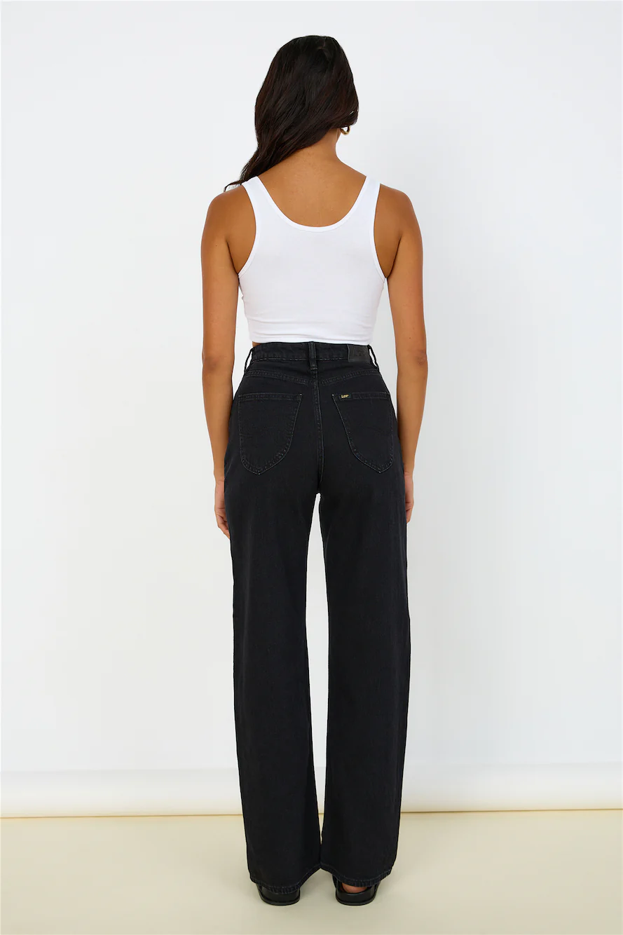 LEE High Baggy Jean Homme Black