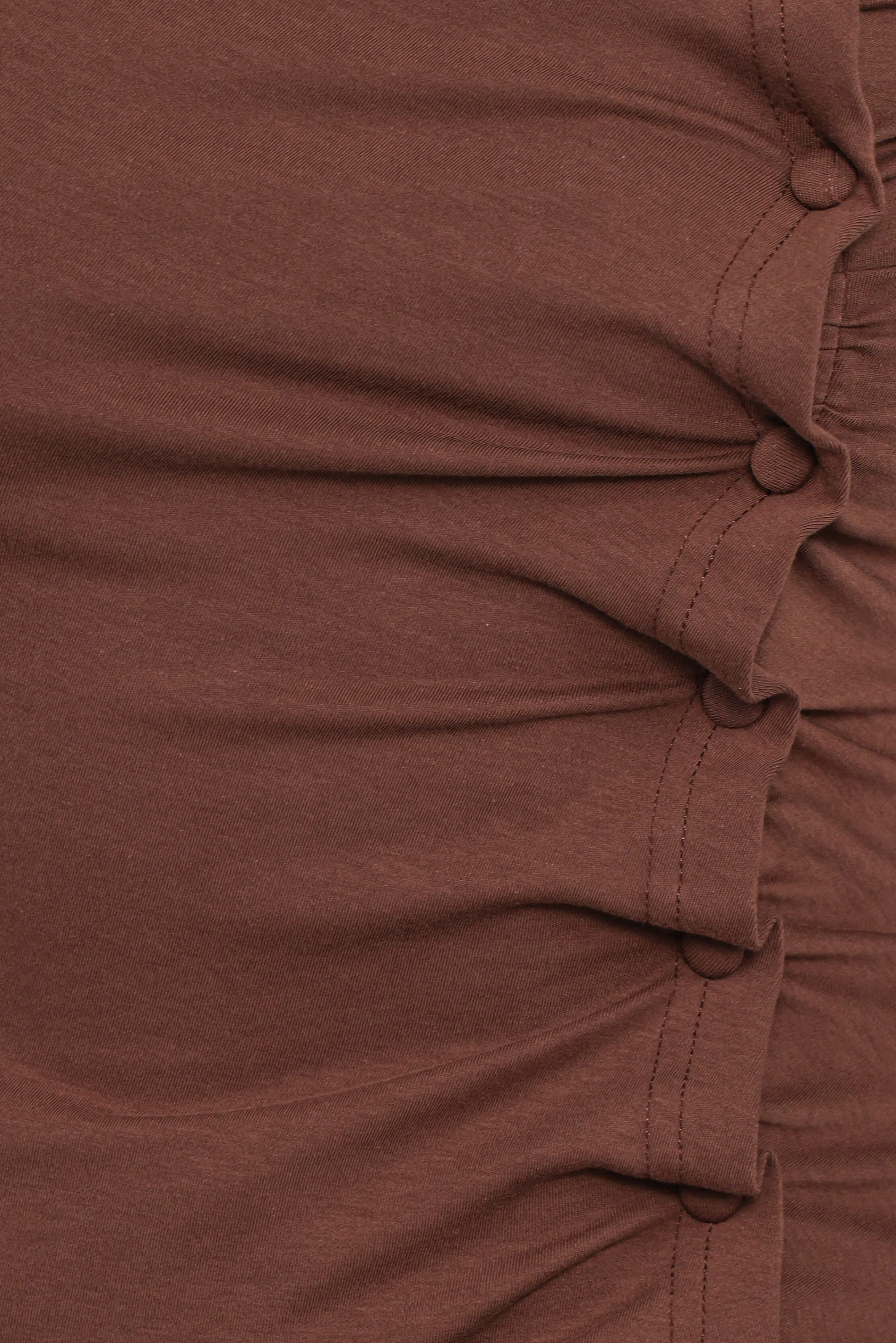 Ethel Asymmetrical Knit Top - Chocolate