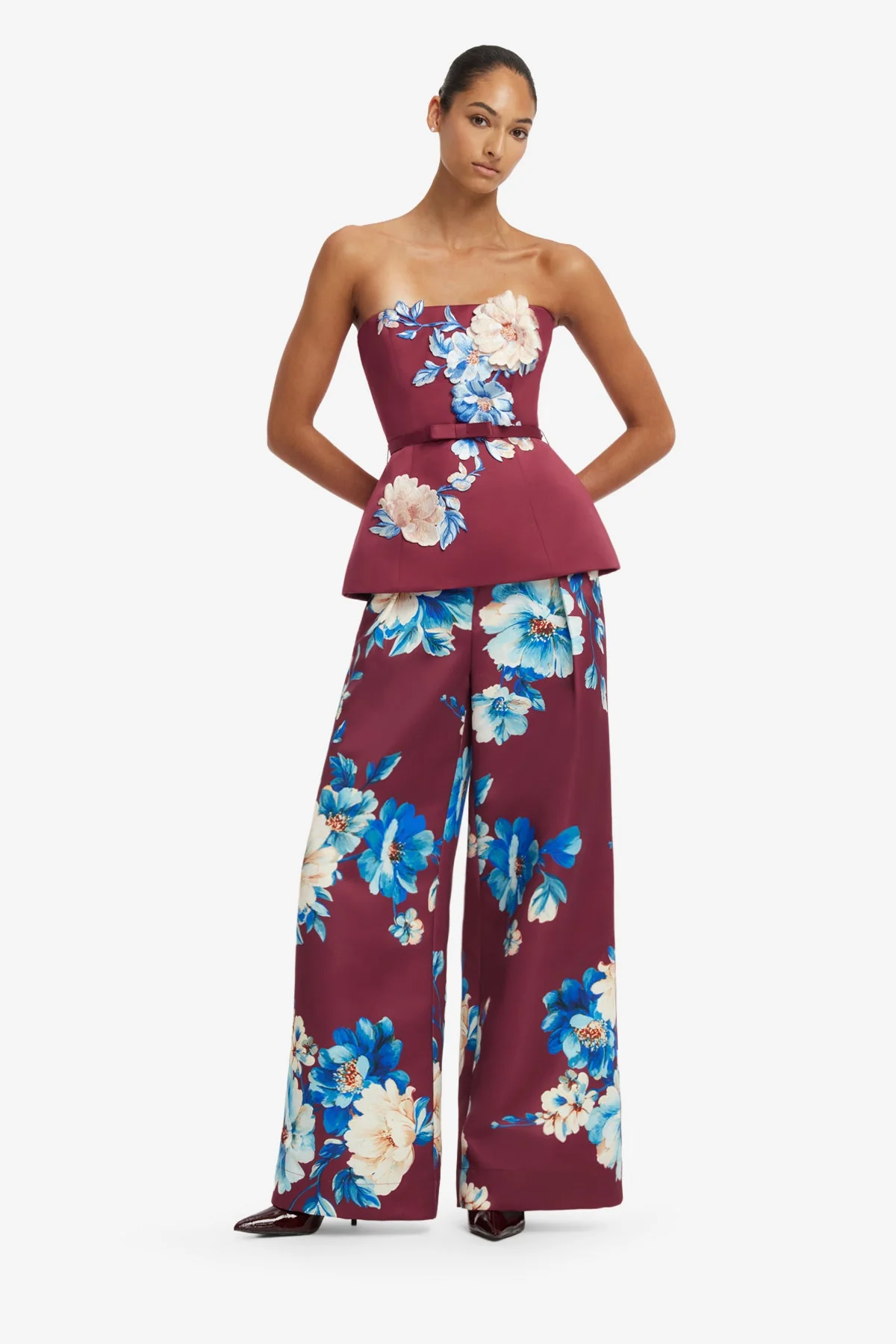 Elisha Wide Leg Pants - Cosmos Print