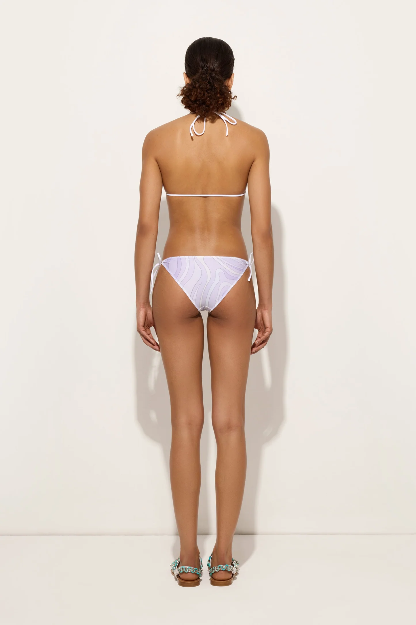 PUCCI Marmo Print Triangle Bikini Top