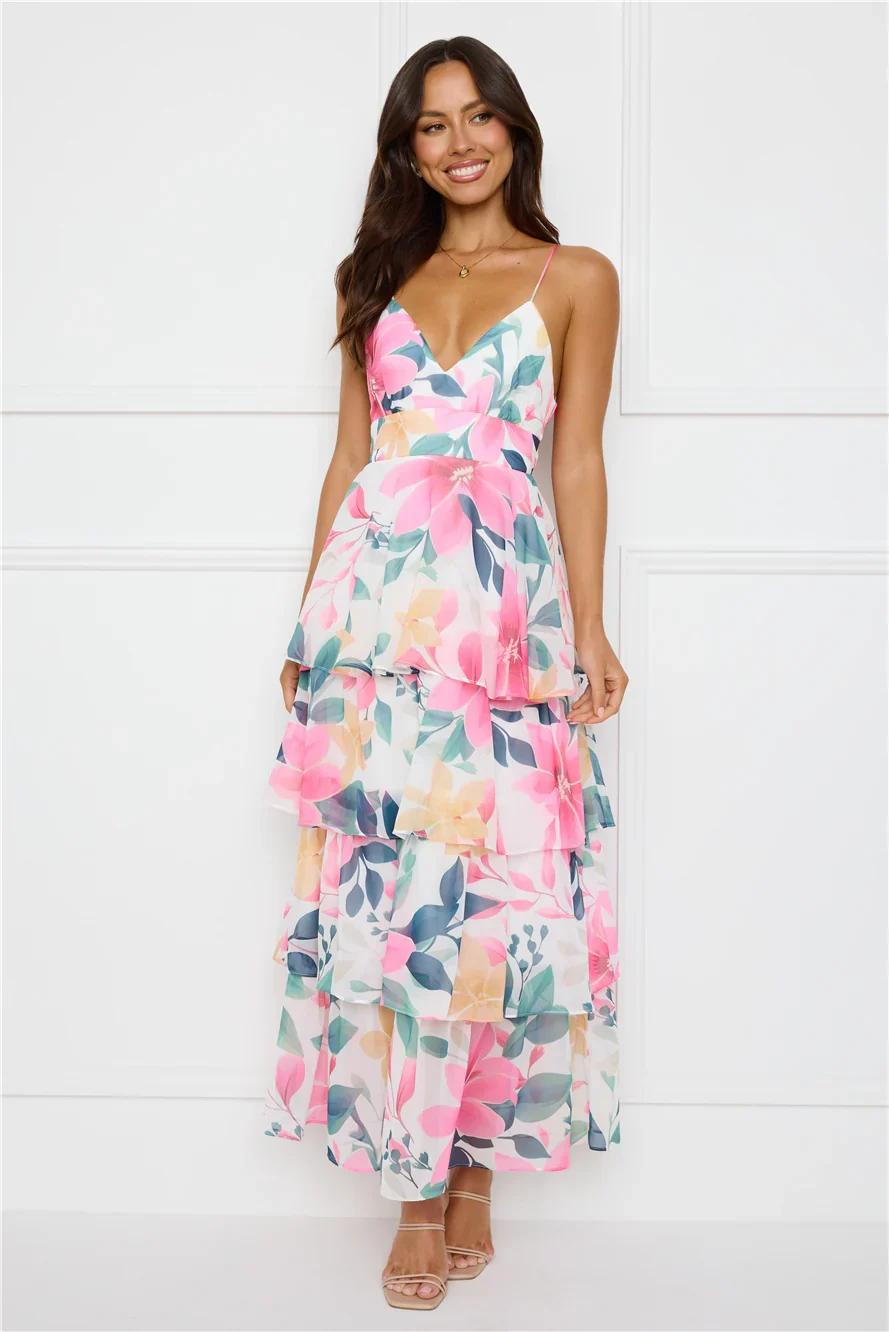 Soft Sophistication Maxi Dress Pink