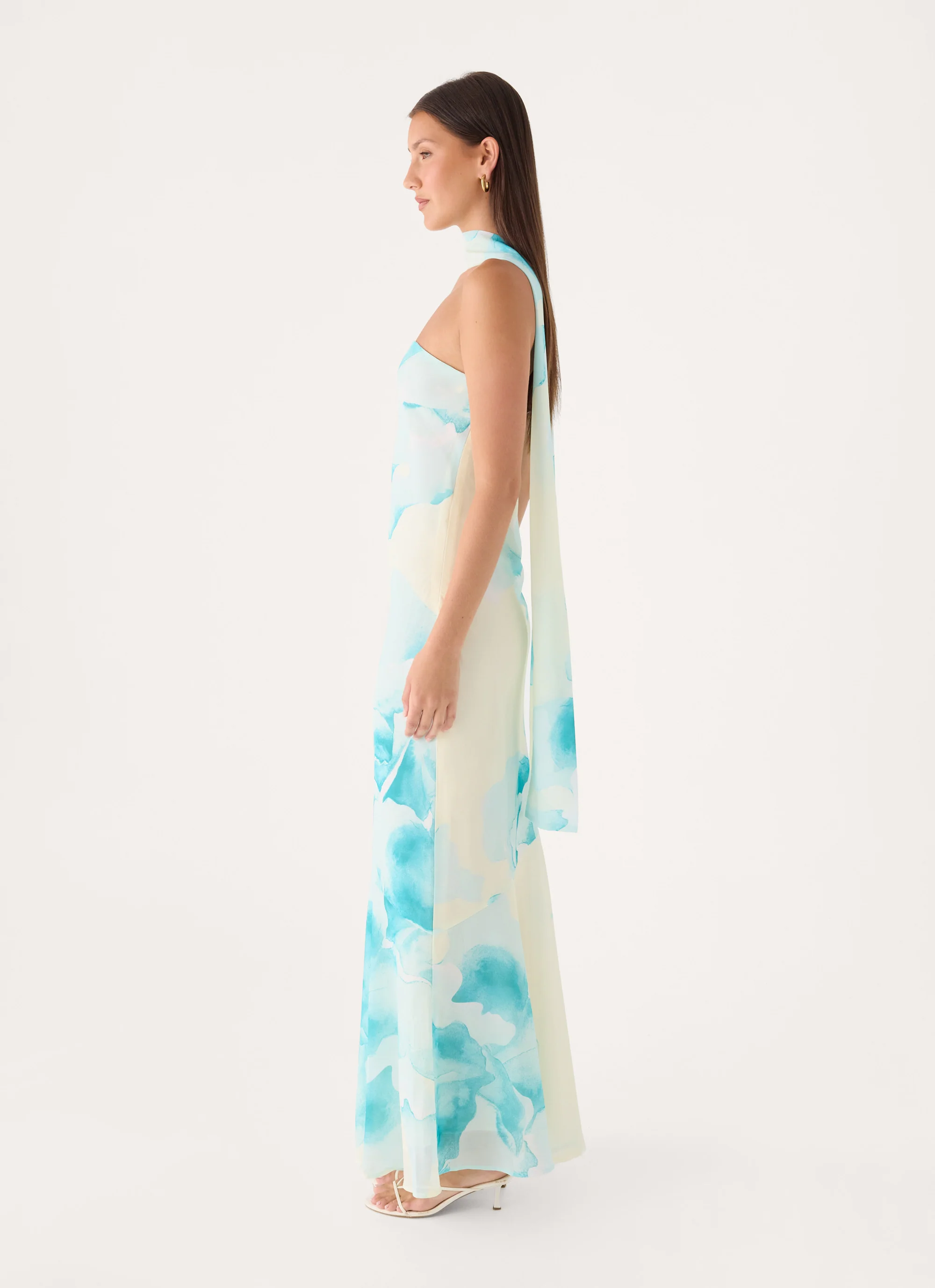 Under The Pagoda Maxi Dress - New Romance Print - FASHION NOB