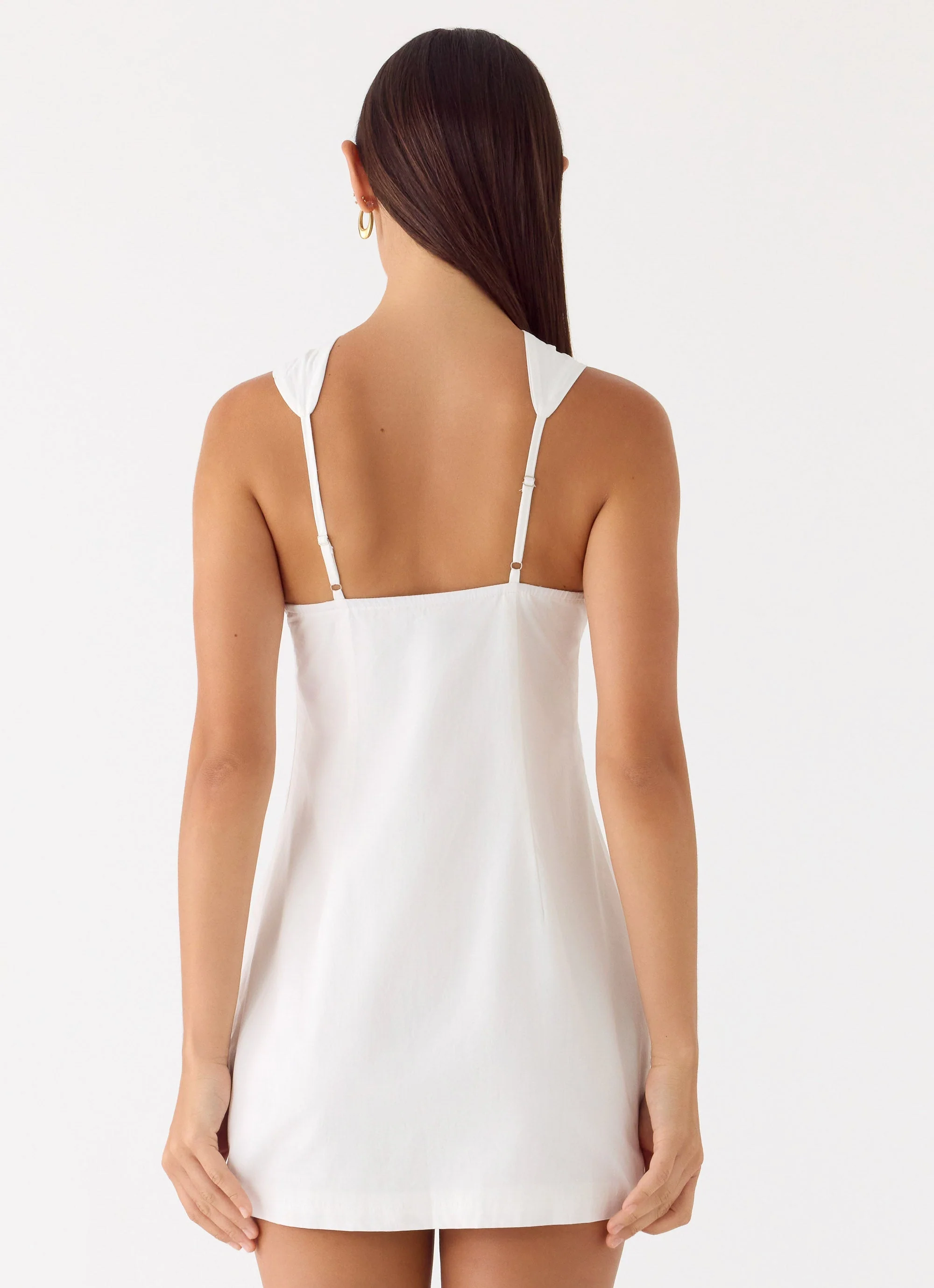 Be My Baby Mini Dress - White - luluinthesky