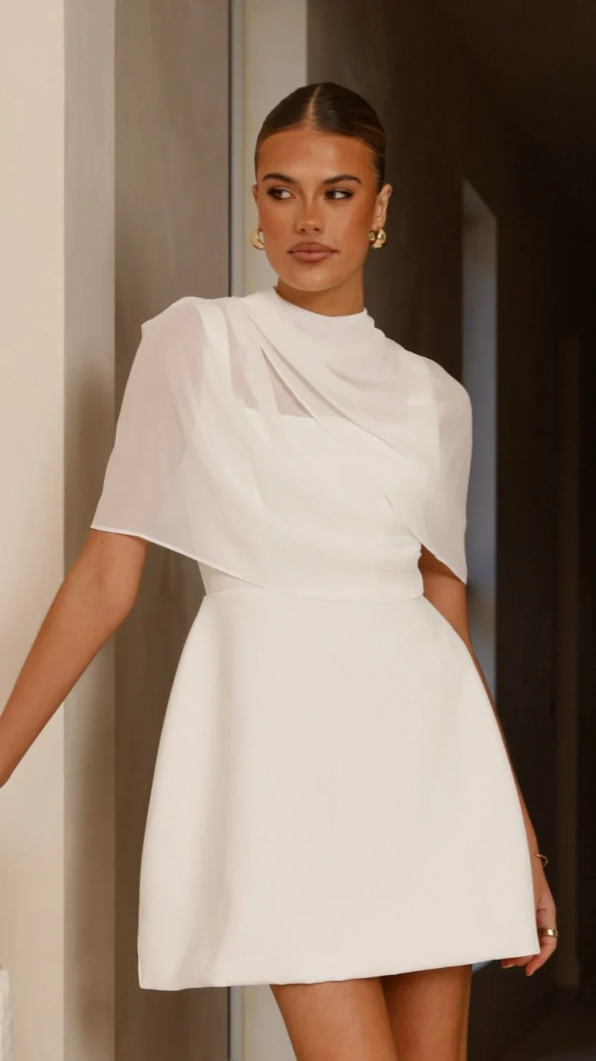 Zahni Mini Dress - White