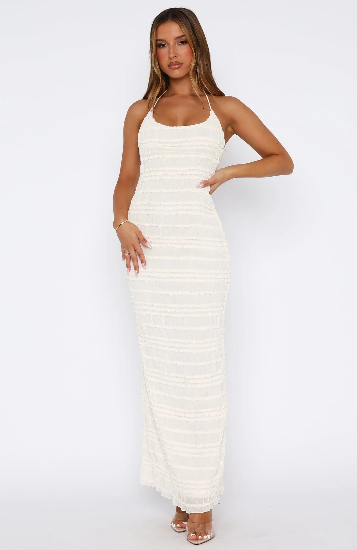 Goodbye Halter Maxi Dress - luluinthesky