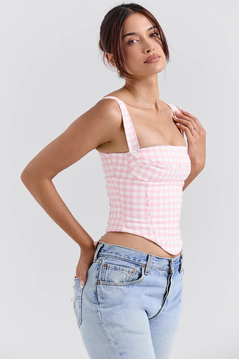 Strawberry Shortcake Gingham Corset