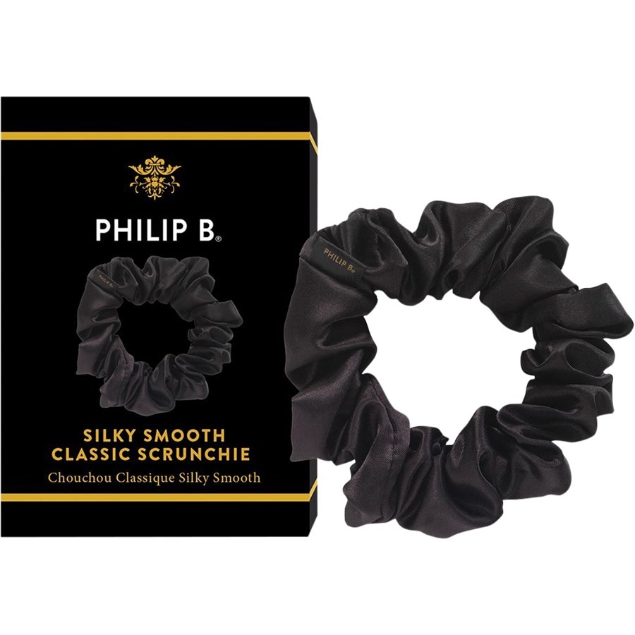 Philip B Styling Klasyczna czarna opaska Scrunchie