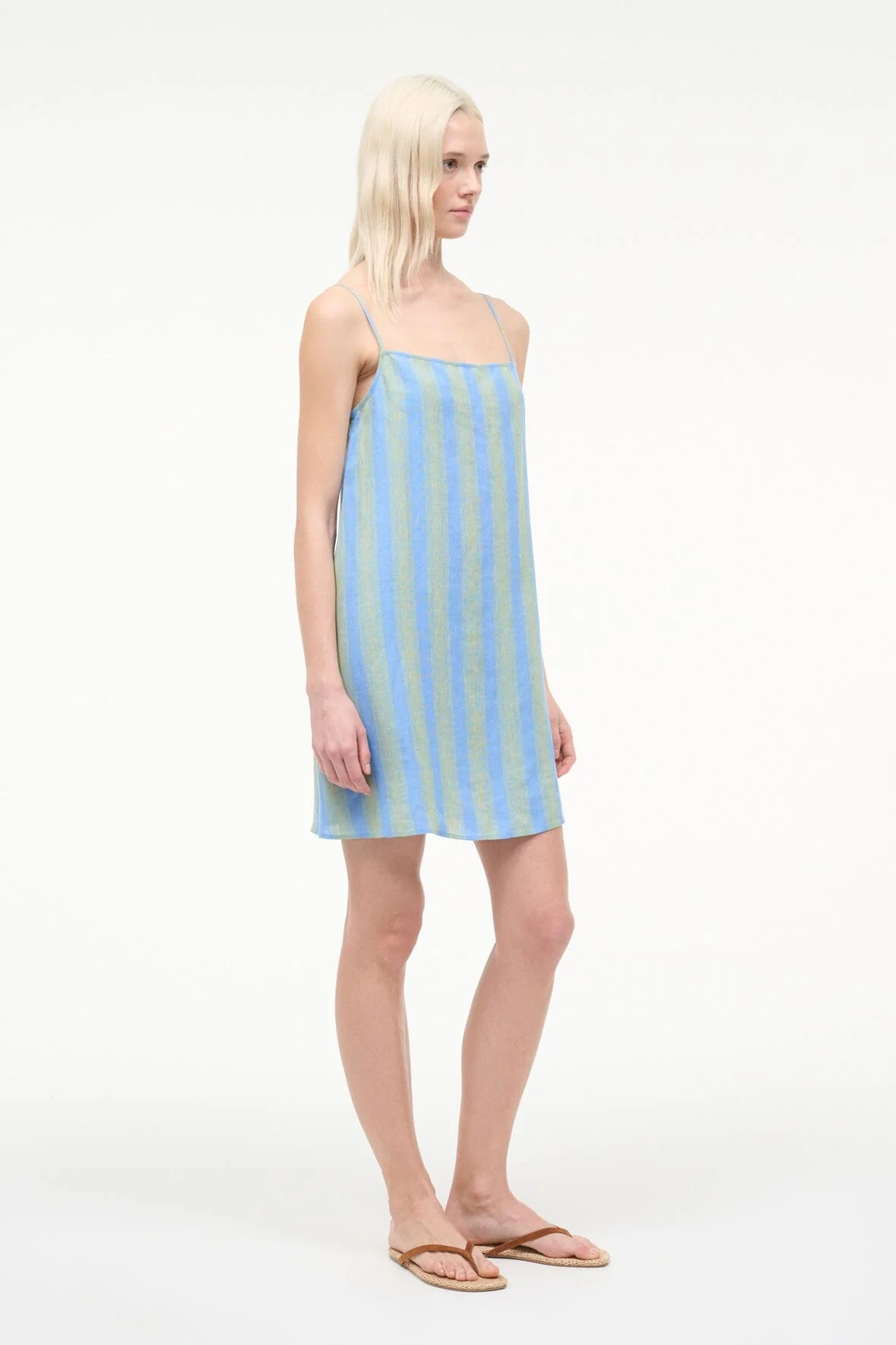 Laura Linen Mini Dress | Seaport Stripe