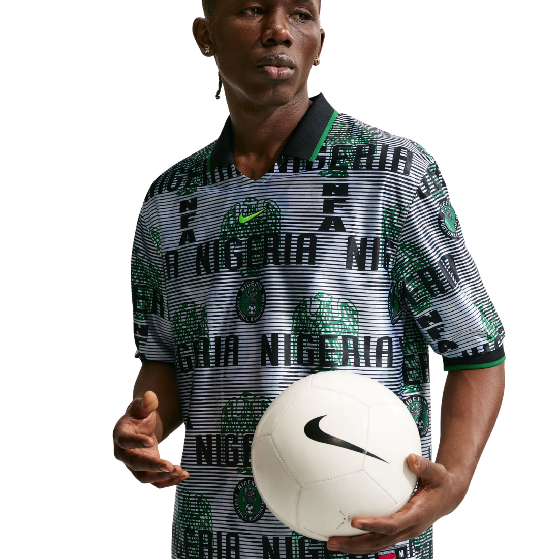 NIKE Nigeria Energy 2026 Men Training Jersey Grey IH1278-100