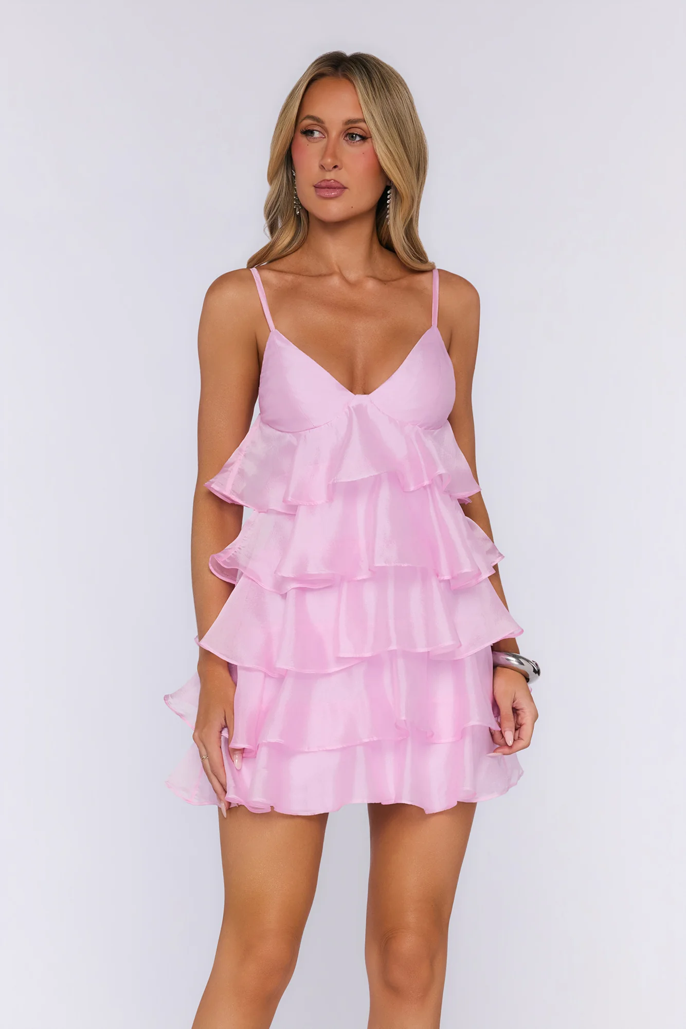 Spark Season Mini Dress Pink - FASHION NOB