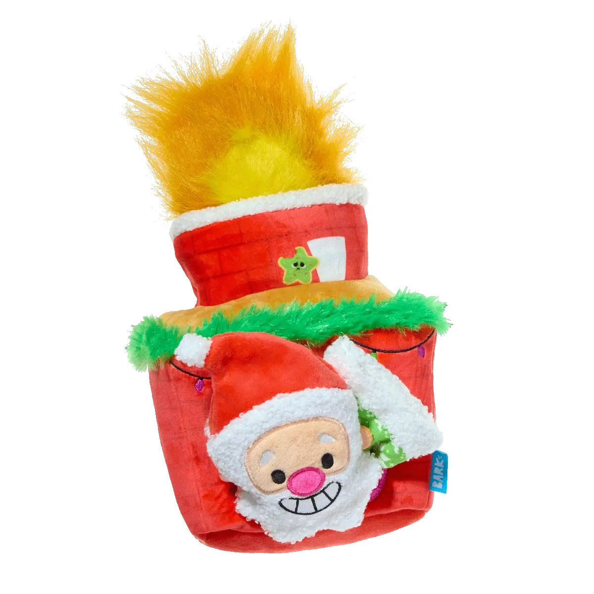 Mutts Be Santa Plush Extra-Large Enrichment + Multi-Part Dog Toy
