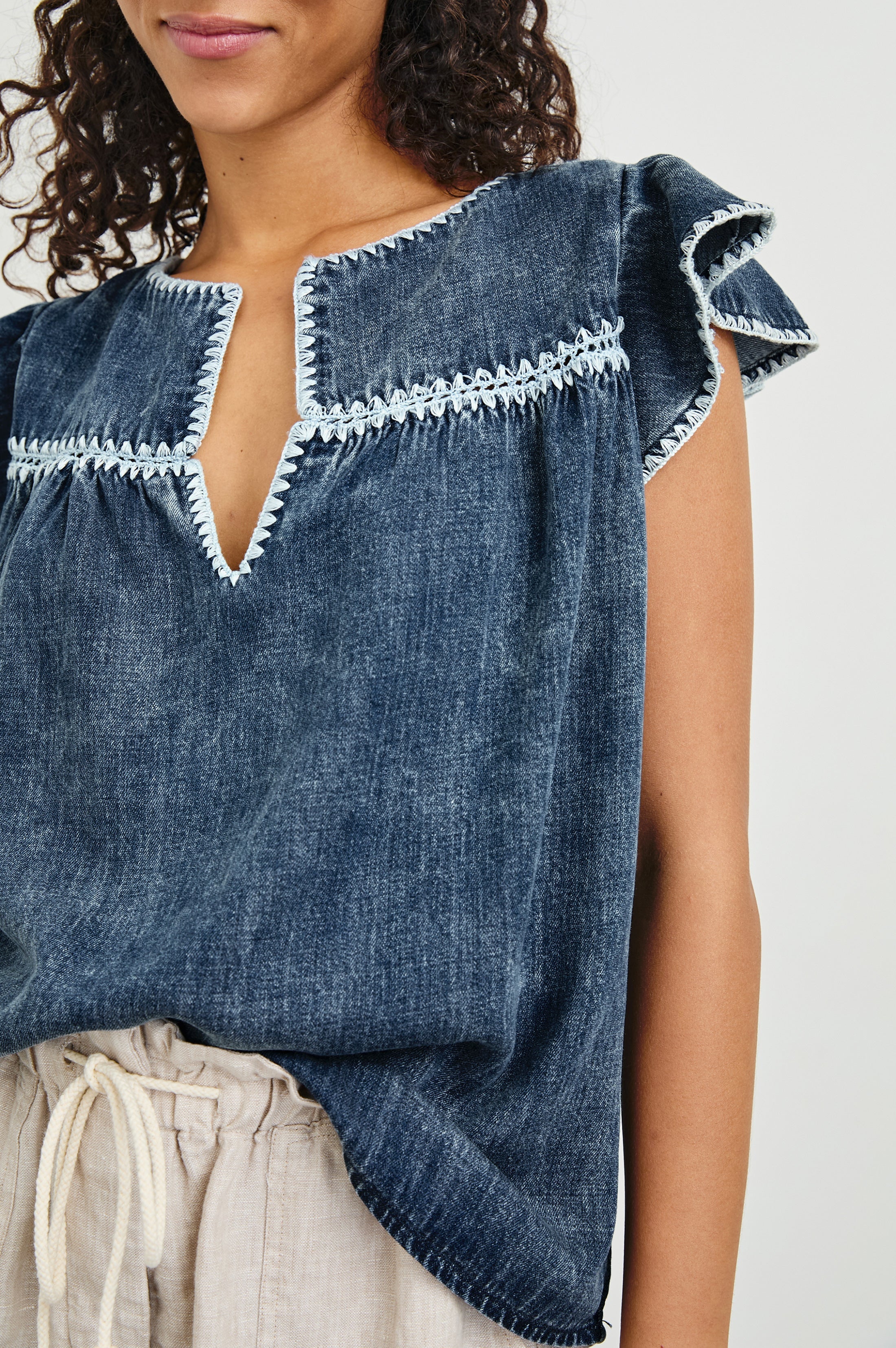 Tafia Top - Classic Blue