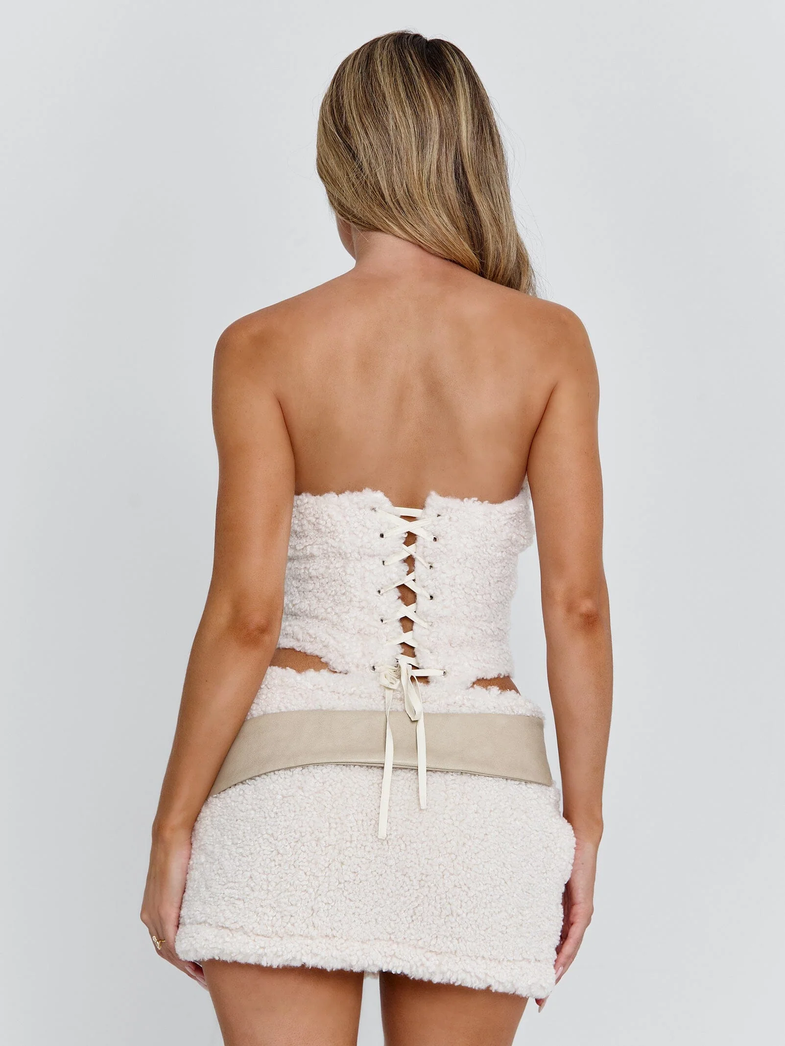 Paulie Mini Skirt Beige