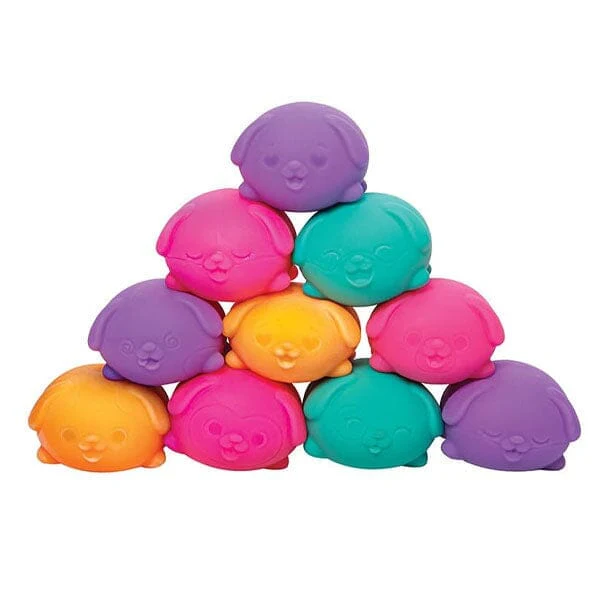 Nee Doh® Teenie Funky Pups Squishy Fidget Stress Ball Toys (3pc) Colors Ship Assorted