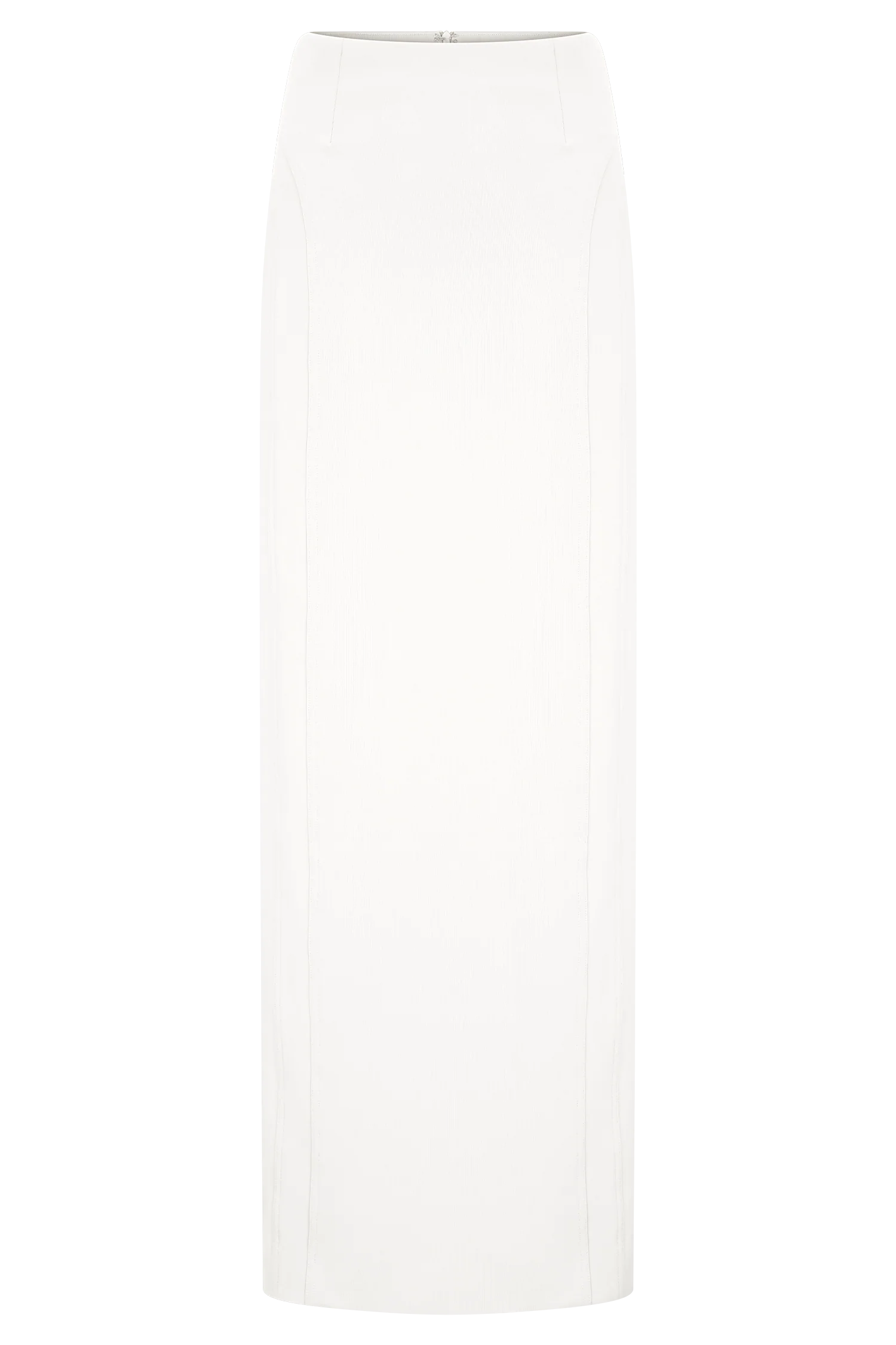 Alma High Waist Maxi Skirt - White