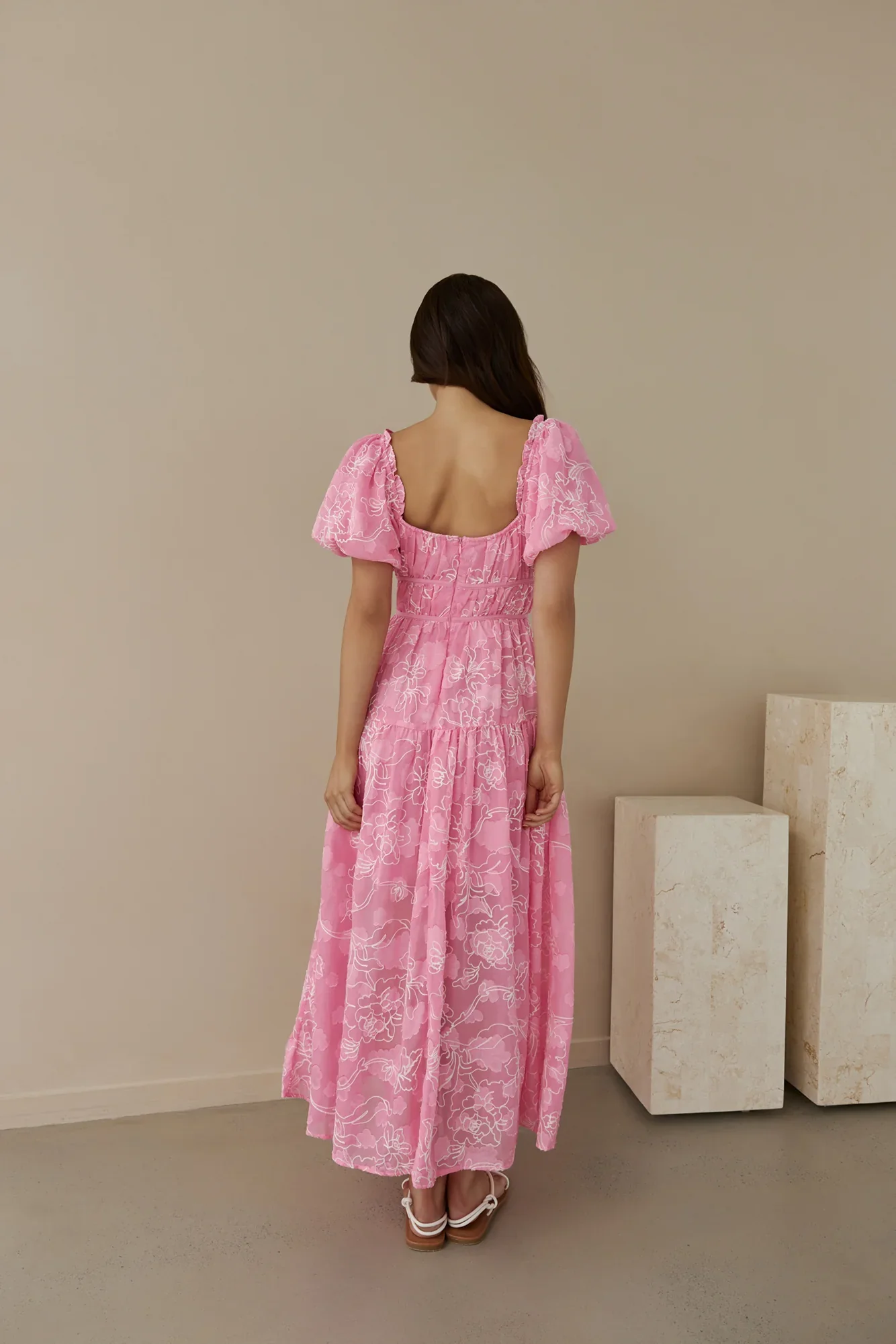Step By Step Maxi Dress Pink - luluinthesky