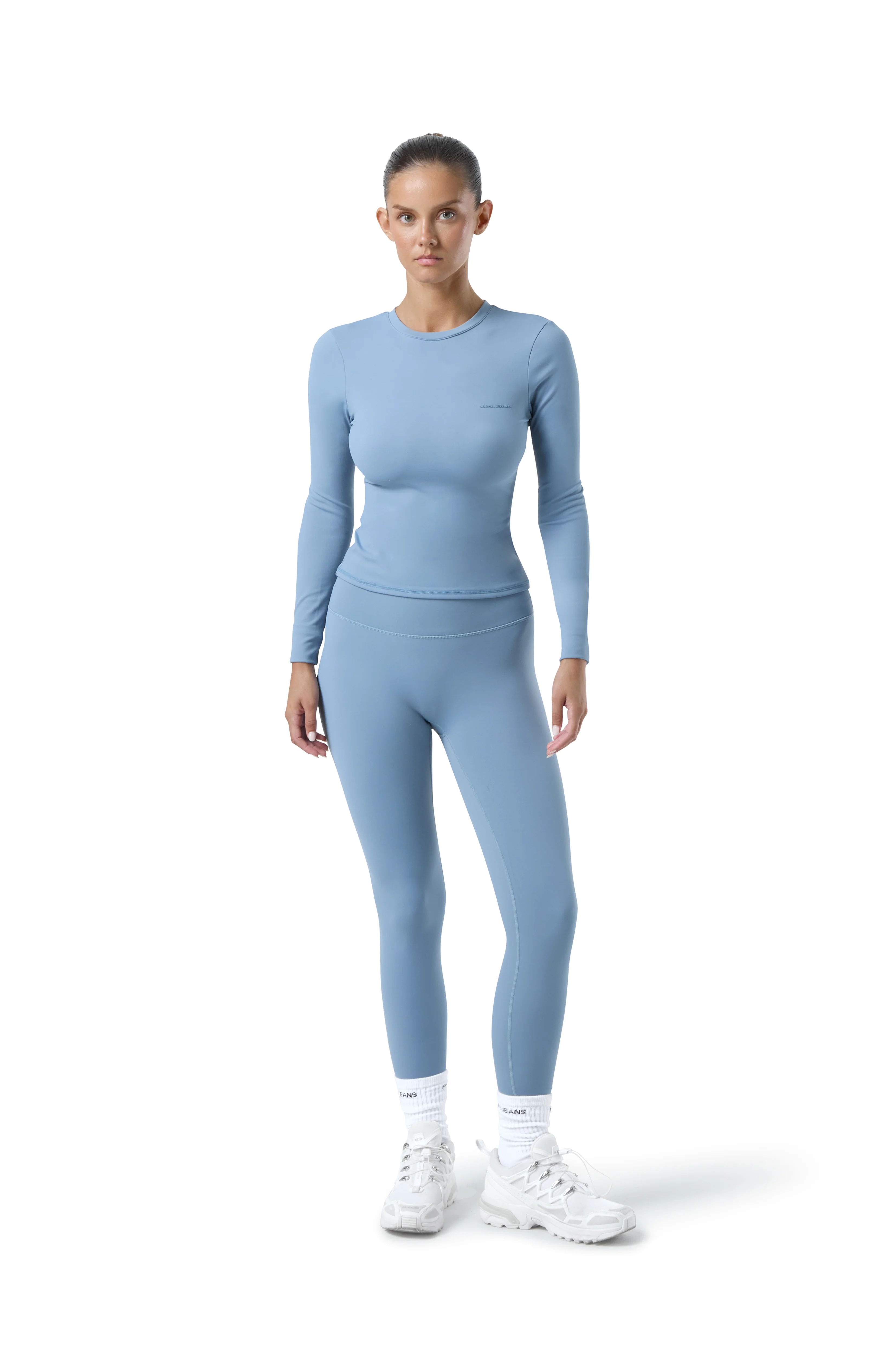 Soft Active Legging in Mid Blue