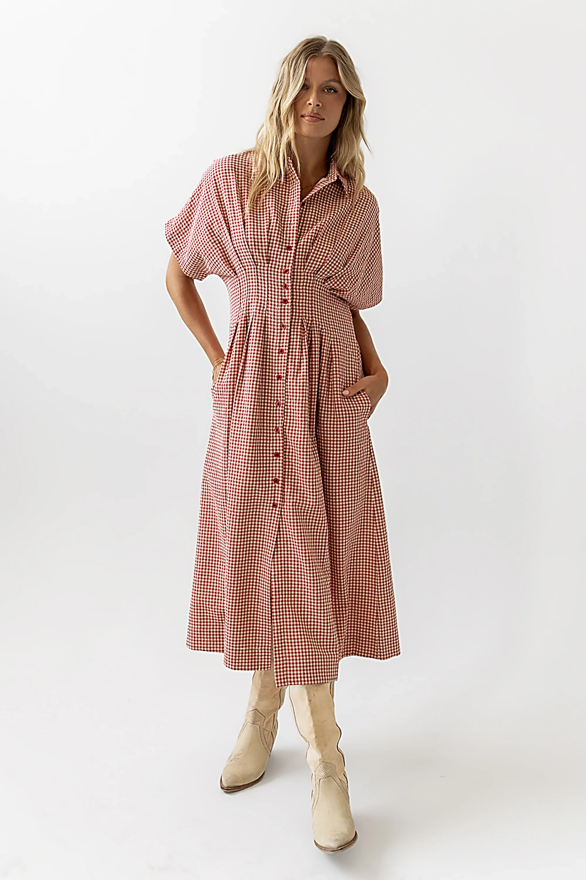 Collins Maxi Dress in Red