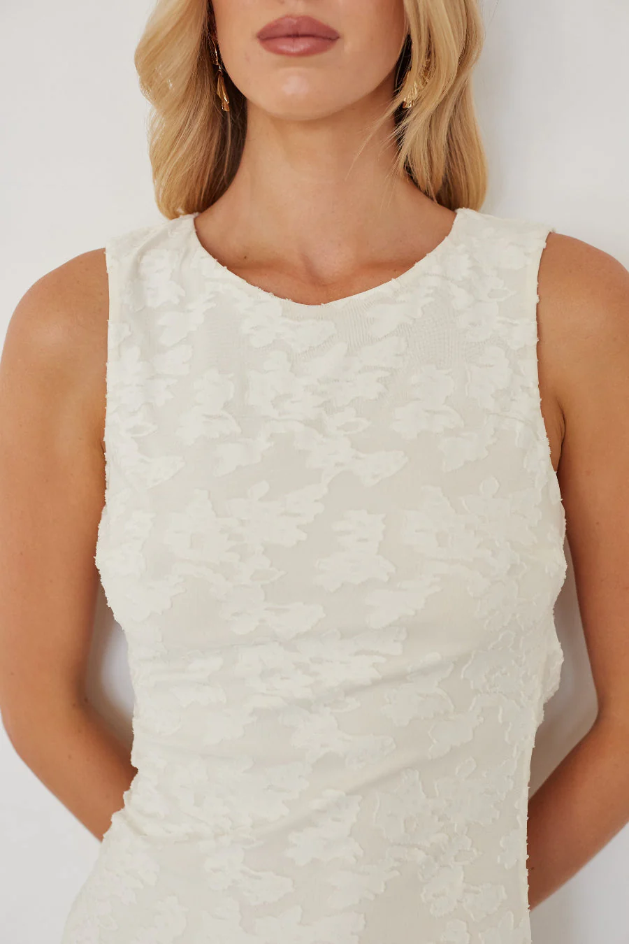 Liana Textured Bodycon Maxi Dress