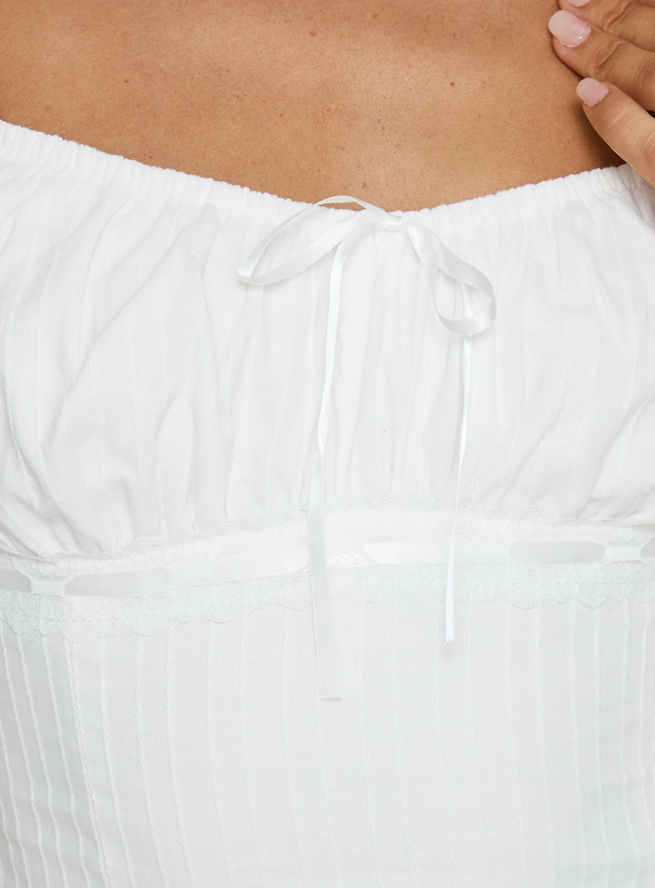 Garconne Textured Top White