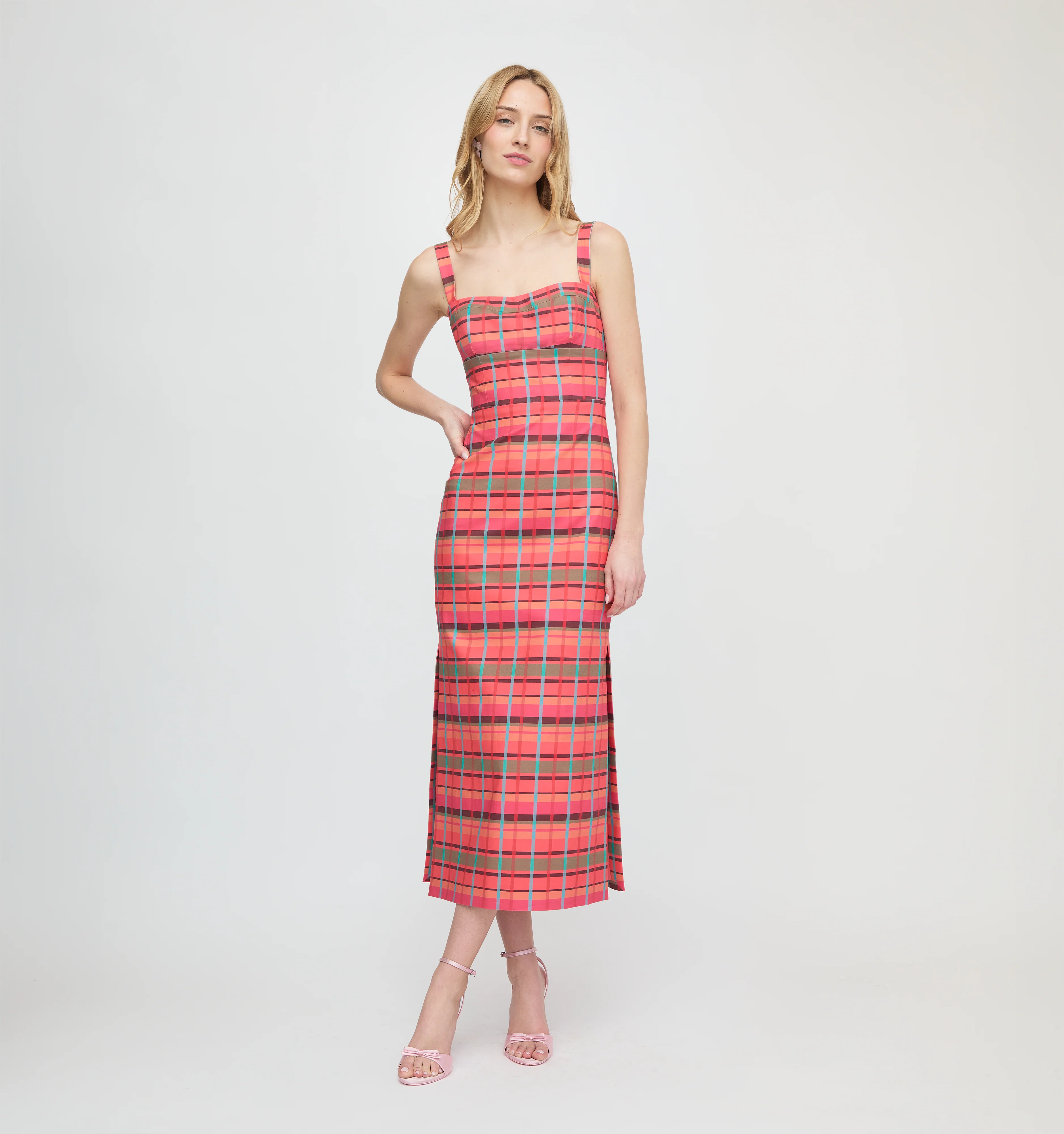 The Agnes Dress - Sunset Gingham