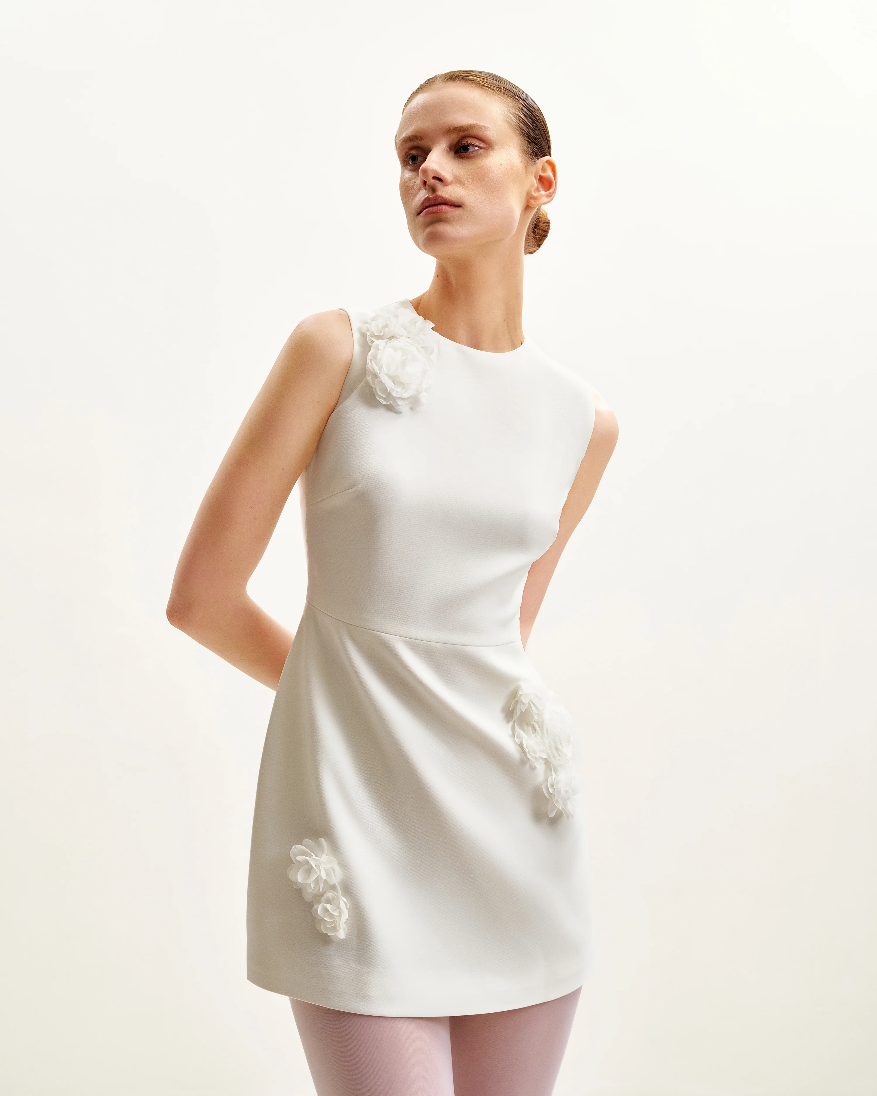 Blooming Beauty Evening Dress - White - FASHION NOB