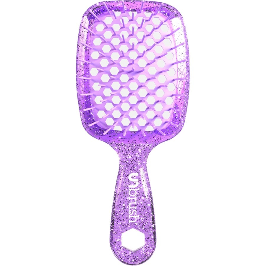 UNbrush Glitter Collection Detangling Hair Brush Mini Glitter - Amethyst