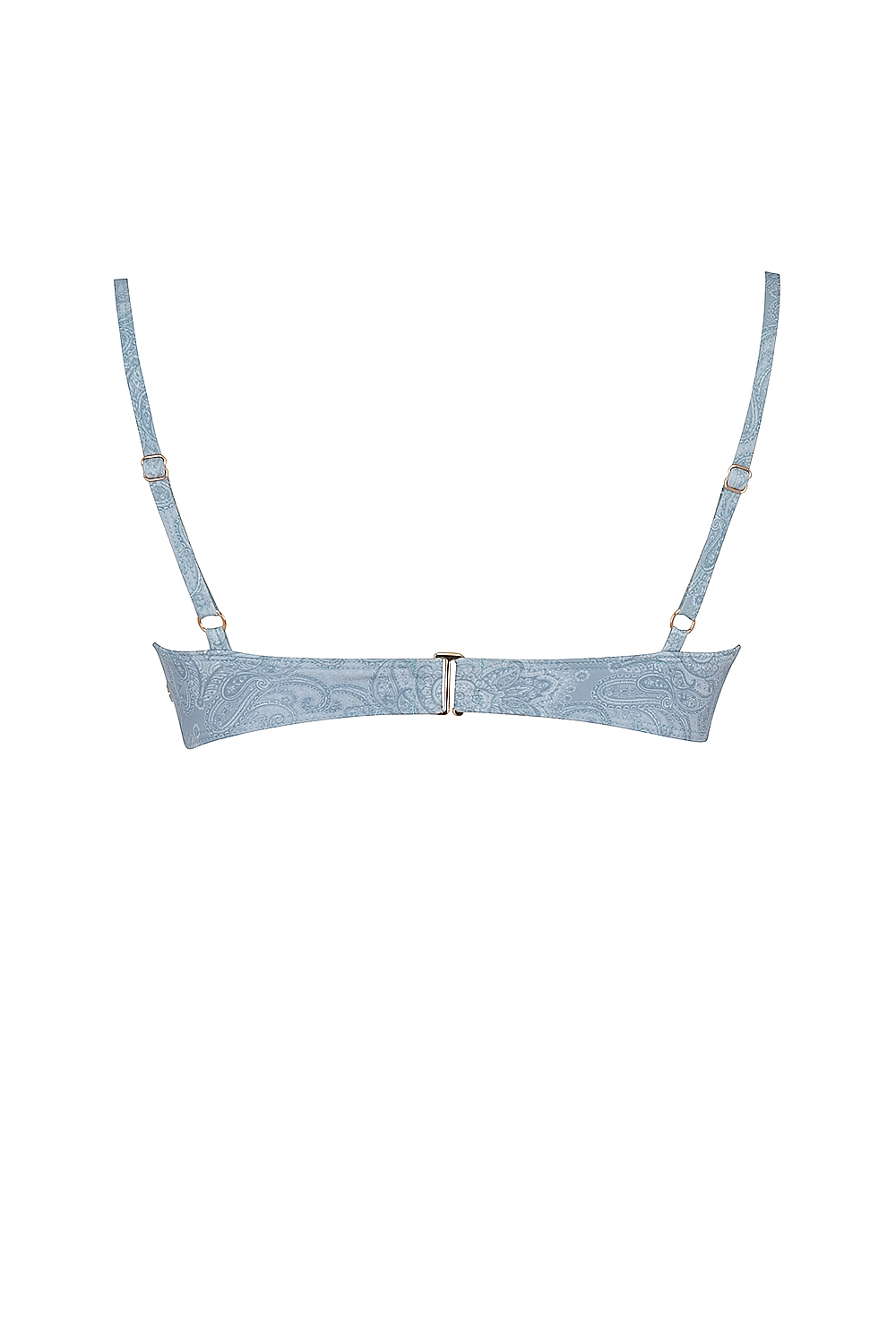 Blue Paisley Underwired Bikini Top