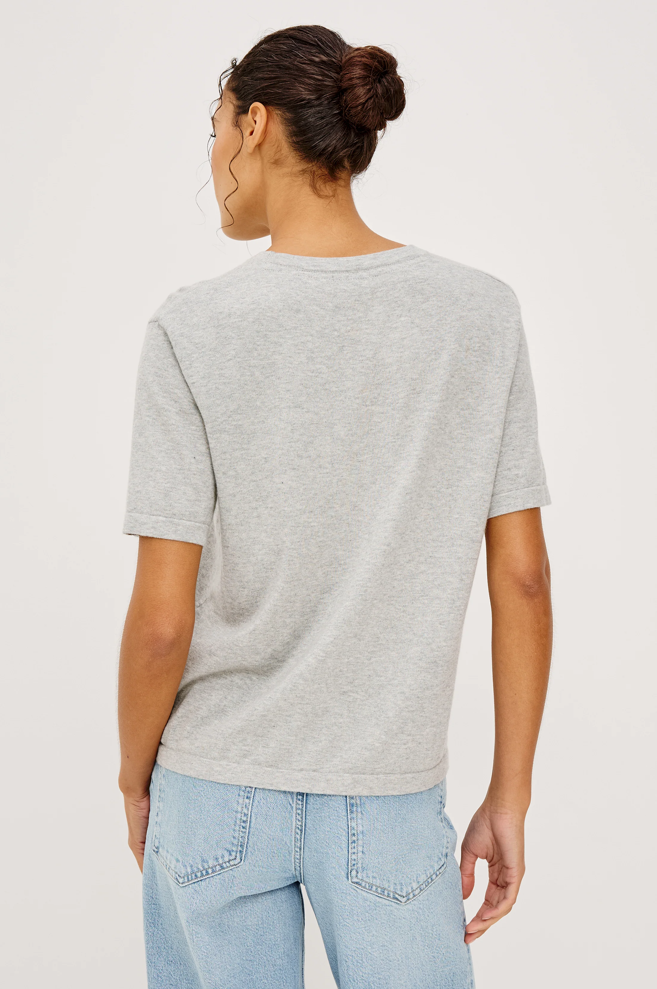 Cotton Cashmere T-Shirt - Heather Grey