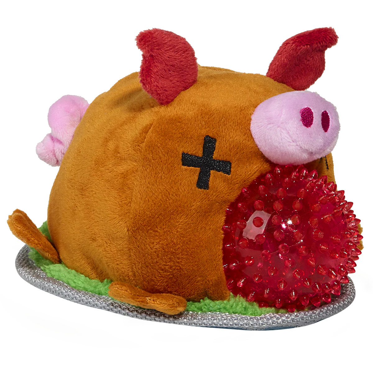Squeakling Pig Plush Multi-Part + Enrichment + Fetch Dog Toy