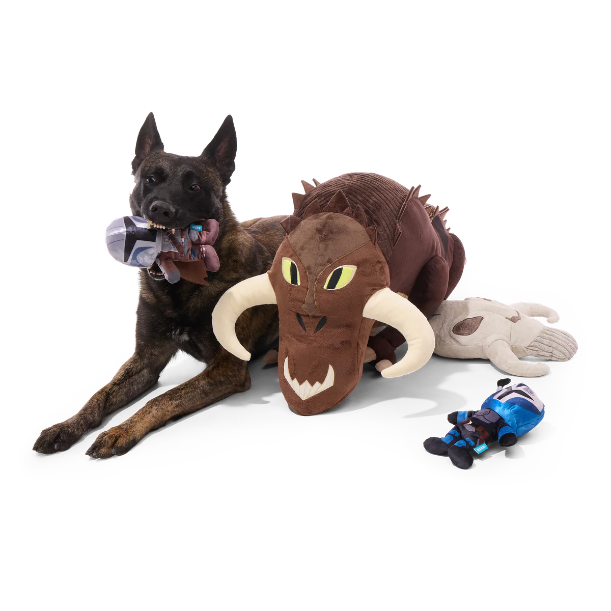Mythosaur™ Plush XXXL Multi-Part + Enrichment Dog Toy