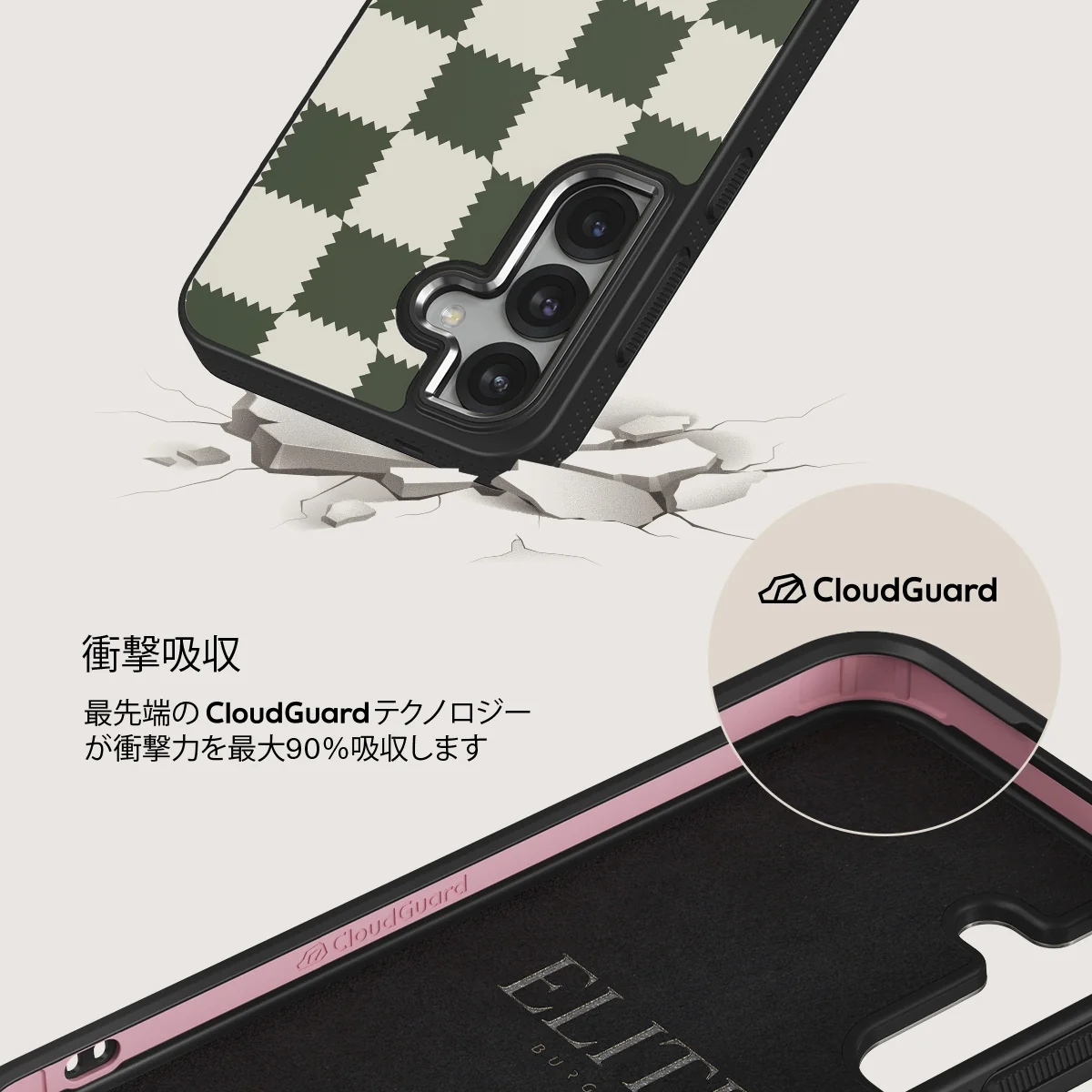 Retro Grid - Samsung Galaxy S25 ケース